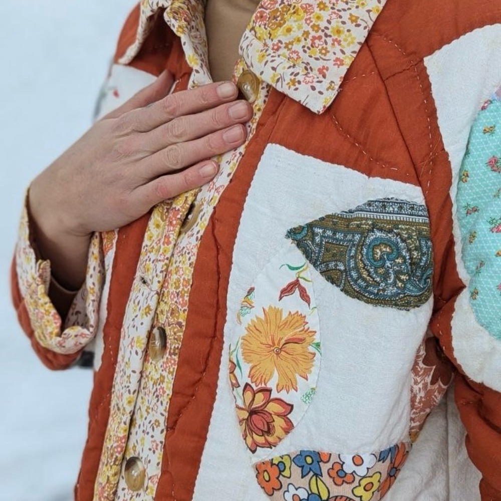 Handmade quilt coat - Picture 6 of 8